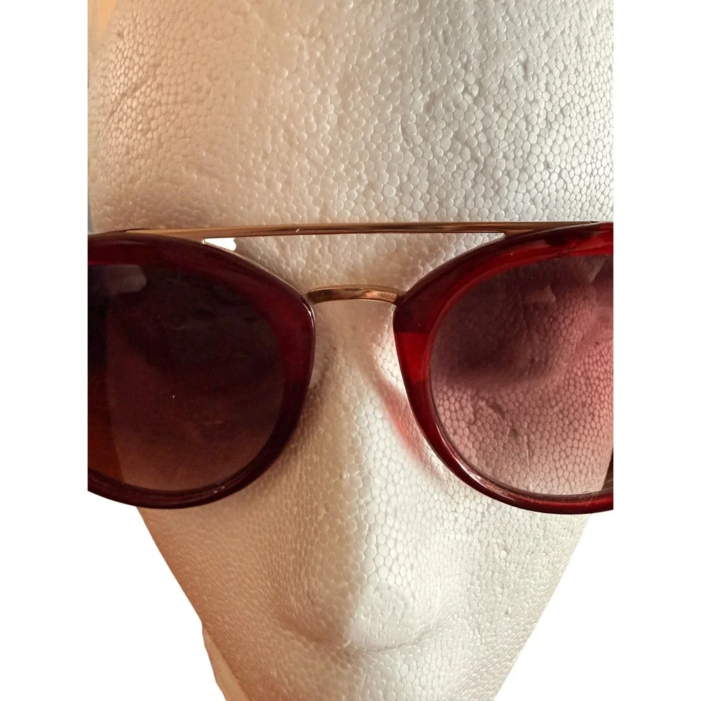 Summer Beach Vacation Vtg Esprit Round Double Bridge Sunglasses 50-21-133‎